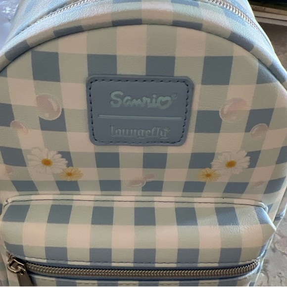 Loungefly Sanrio Cinnamoroll Daisy Gingham Mini Backpack